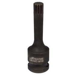 AIRLINE ATAS036 Головка ударная торцевая 1/2" DR внешний SPLINE M12 L=78 мм