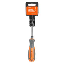 Отвертка крестовая PH1х100мм усиленная. магнитный наконечник, пласт.подвес (AT-IP1-01)