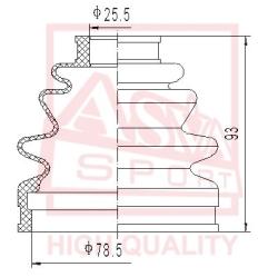 Шрус внутренний левый 32x40x27 HONDA HONDA : CIVIC 1988-1995 hnir-507r