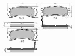 Колодки тормозные (Сзади) Nissan Terrano 86-96