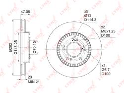 Диск тормозной HONDA CR-V I 2.0 95>02/H-RV 97>/PRELUDE 96>00 передний вент. BN-1037