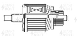 STARTVOLT SR 1404 Ротор стартера для автомобилей Nissan X-Trail T30 (01-)/Primera (01-) 2.0i/2.5i MT