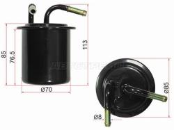 Фильтр топливный SUBARU FORESTER 97-07/IMPREZA 92-07/LEGACY 88-03