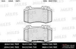 E100285 Колодки тормозные MERCEDES C209/W203/W211/W220/R171/R230 передние SemiMetallic