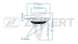 Клипса крепёжная BMW (миним. кол-во заказа 10 шт) be-2882