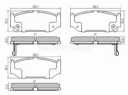 Колодки тормозные (Спереди) Suzuki Swift 03-16