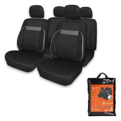 AIRLINE ACS-UP-01 Чехлы для сидений универсальные "MONRO", 11 пред., повыш. комфорт, полиэстер, черн.