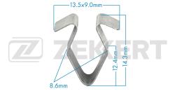 Клипса крепёжная Ford VAG (миним. кол-во заказа 10 шт) be-3527