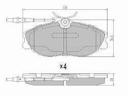 Колодки тормозные (Спереди) BMW 3-Series 05-14 / Citroen Xsara 97-06 / ZX 91-98 / Peugeot 306 93-02