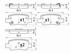 Колодки тормозные (Сзади) Hyundai Elantra 20- / Kia Seltos 19-22
