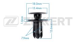 Клипса крепёжная Hyundai (миним. кол-во заказа 10 шт) be-2769