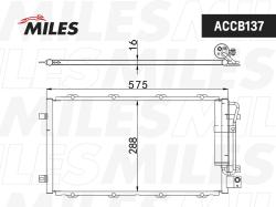 Конденсер NISSAN DATSUN ON-DO 14-/LADA GRANTA 10- MT ACCB137