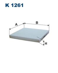 Фильтр салона CITROEN JUMPER/FIAT DUCATO/PEUGEOT BOXER 06- K 1261