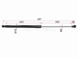 Амортизатор капота Lexus NX 14-21 (Справа=Слева)