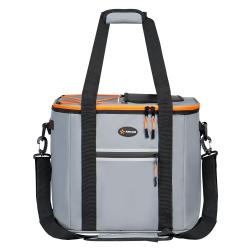Сумка-холодильник (термосумка)"Пикник", 56л, 41*34*41см, водонепр.,серая (ADCB010)