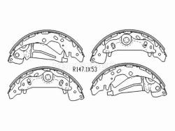 Колодки тормозные барабанные Hyundai H1 97-15 / Starex 97-13