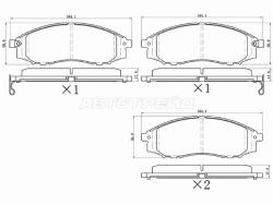 Колодки тормозные (Спереди) Nissan Pathfinder 95-09 / Navara 98-15 / NP300 08-15 / Xterra 00-05