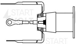 Реле втягивающее стартера для а/м КАМАЗ с дв. 740.30/740.50 (тип Bosch) (разгруз.) (VSR 2102)