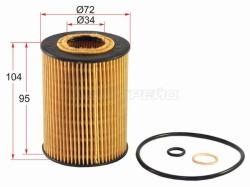 Фильтр масляный (картридж) BMW 5 E60/E61/7 E65/E66/X5 E53