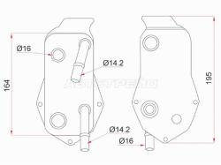 Радиатор масляный BMW 1-SERIES  E81/E82/E87/E88 04-11/3-SERIES E90/E91/E92/E93 05-/X1 E84 09-