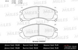 E400047 Колодки тормозные MITSUBISHI OUTLANDER 03>/PAJERO 90>00/00> передние LowMetallic