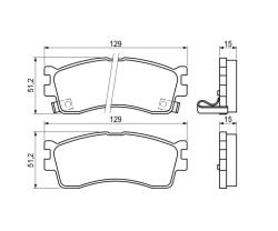 Колодки торм диск передн к-т 0986494144