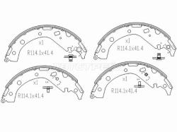 Колодки тормозные барабанные Toyota Camry (XV30) 01-06 / Hiace 07-20