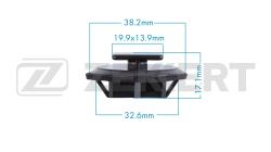 Клипса крепёжная Mazda (миним. кол-во заказа 10 шт) be-3801