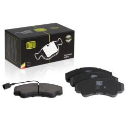 TRIALLI PF 1605 Колодки тормозные дисковые для автомобилей Fiat Ducato (02-) передние для тормозной системы Brembo 164х69 в комплекте с датчиком