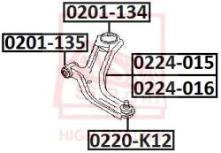 Опора шаровая переднего рычага NISSAN NISSAN : MICRA MARCH K12ENISSAN MICRA MARCH K12 2002- 0220-k12