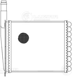 Радиатор отоп. для а/м Лада 1117-19 Калина (алюм., COMFORT, паяный) (LRh 0117)