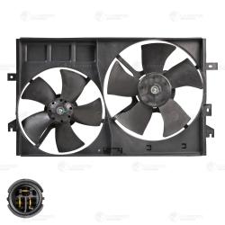 Э/вентилятор охл. для а/м Geely Emgrand EC7 (09-) 1.5i/1.8i (2 вент.) (с кожухом) (LFK 3010)