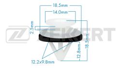 Клипса крепёжная Mazda Toyota (миним. кол-во заказа 10 шт) be-2503