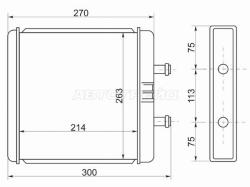 Радиатор отопителя салона IVECO DAILY 99-06