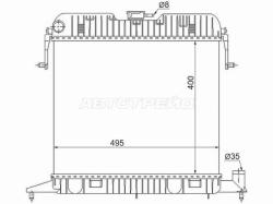 Радиатор Opel Omega 84-94