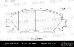 E100358 Колодки тормозные TOYOTA PRIUS 1.8 09-/LEXUS CT 1.8 11- передние SemiMetallic