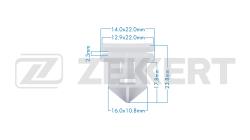 Клипса крепёжная Volvo (миним. кол-во заказа 10 шт) be-3711