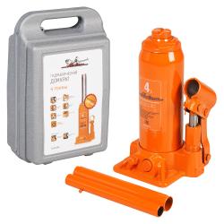 Домкрат бутылочный 4т 195-380мм, кейс (AJ-B-04K)