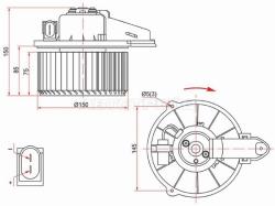Мотор отопителя салона (Левый руль) Audi A6 97-05 / A6 allroad quattro 00-05