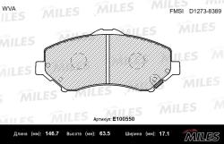 E100550 Колодки тормозные CHRYSLER VOYAGER/JEEP CHEROKEE/WRANGLER 07- перед.SemiMetallic