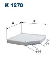 Фильтр салона AUDI A4 07- K 1278