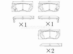 Колодки тормозные (Сзади) Kia Sephia 93-96 / Shuma 97-04 / Spectra 00-11