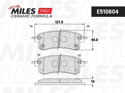Колодки тормозные NISSAN PATROL (Y62)/ INFINITI QX56 10- задние Ceramic E510604