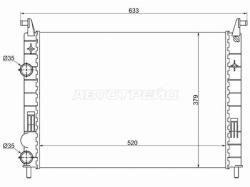 Радиатор Fiat Albea 02-12 / Palio 96-04 / Siena 96-02