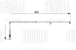 TRIALLI PFS 4048 Датчик износа передних тормозных колодок для автомобилей Land Rover Range Rover III (02-) L=830