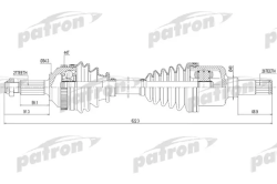 PDS1257 Полуось