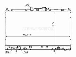 Радиатор Mitsubishi Galant 96-03