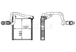 Теплообменник салона VW GOLF VI/08- JETTA 11- ah252000s