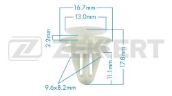 Клипса крепёжная Honda Mitsubishi Nissan Toyota (миним. кол-во заказа 10 шт) be-2413
