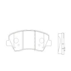 Колодки тормозные HYUNDAI ELANTRA 1.6-2.0 00- передние GK0497